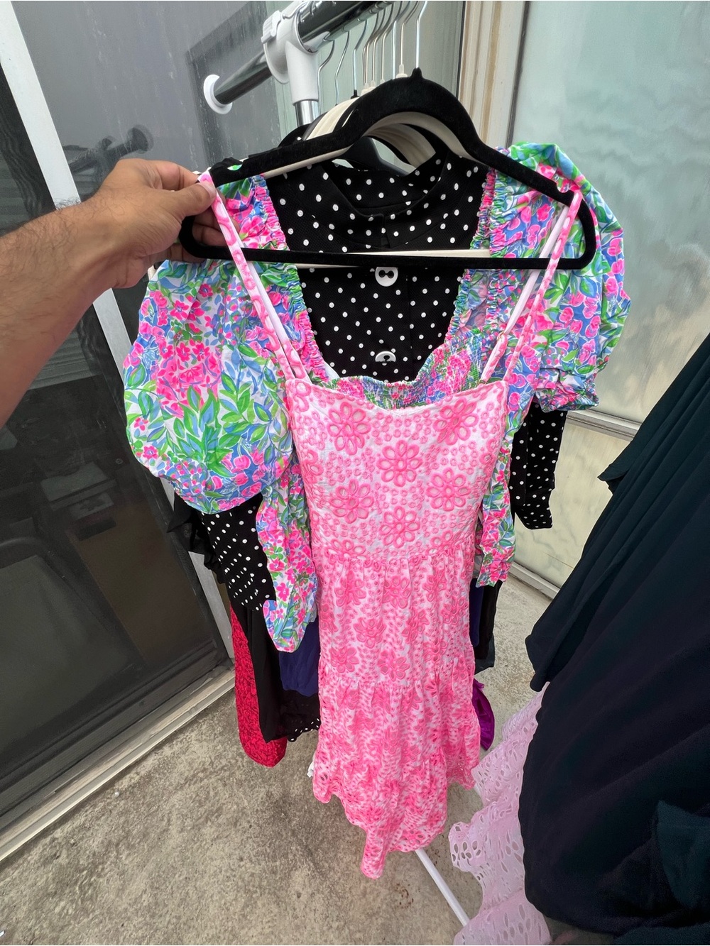 Lilly Pulitzer Pink Floral Smocked Strap Dress